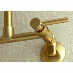 Kingston Brass Concord Wall Mount 8-Inch Adjustable Center Kitchen Faucet
