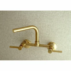 Kingston Brass Concord Wall Mount 8-Inch Adjustable Center Kitchen Faucet