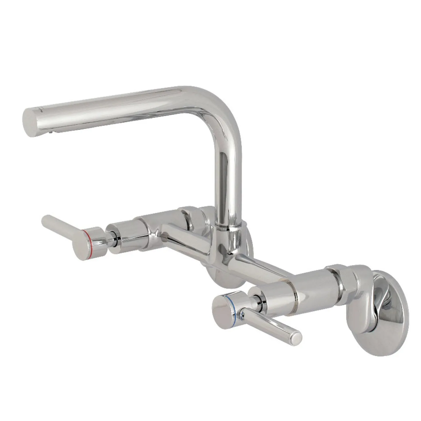 Kingston Brass Concord Wall Mount 8-Inch Adjustable Center Kitchen Faucet