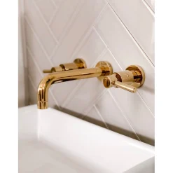 Kingston Brass Concord Wall Mount 2-Handle Bathroom Faucet