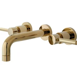 Kingston Brass Concord Wall Mount 2-Handle Bathroom Faucet