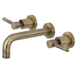 Kingston Brass Concord Wall Mount 2-Handle Bathroom Faucet
