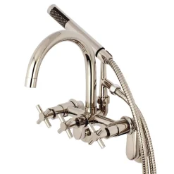 Kingston Brass Concord Wall Mount Tub Filler with Hand Shower
