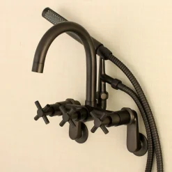 Kingston Brass Concord Wall Mount Tub Filler with Hand Shower