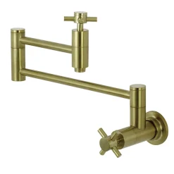 Kingston Brass Concord Wall Mount Single-Hole Pot Filler Kitchen Faucet