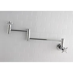 Kingston Brass Concord Wall Mount Single-Hole Pot Filler Kitchen Faucet