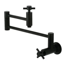 Kingston Brass Concord Wall Mount Single-Hole Pot Filler Kitchen Faucet