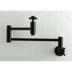Kingston Brass Concord Wall Mount Single-Hole Pot Filler Kitchen Faucet