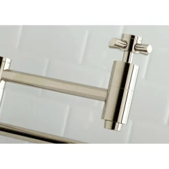 Kingston Brass Concord Wall Mount Single-Hole Pot Filler Kitchen Faucet