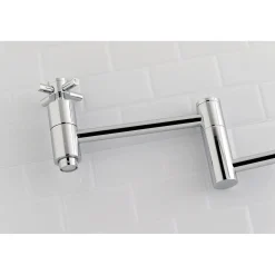 Kingston Brass Concord Wall Mount Single-Hole Pot Filler Kitchen Faucet
