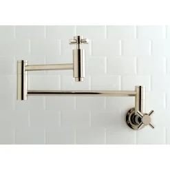 Kingston Brass Concord Wall Mount Single-Hole Pot Filler Kitchen Faucet