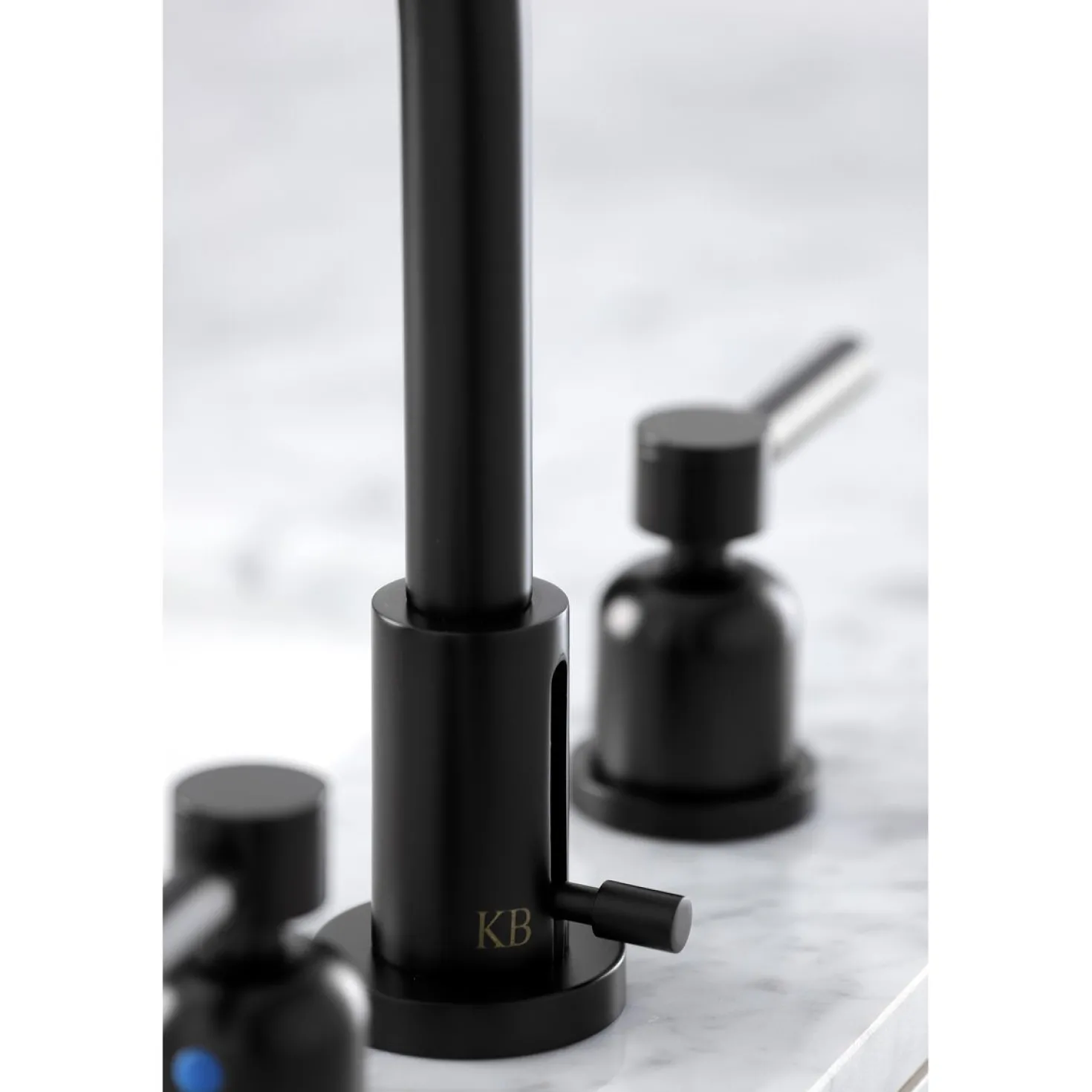 Kingston Brass Concord Widespread Bathroom Faucet with Brass Pop-Up