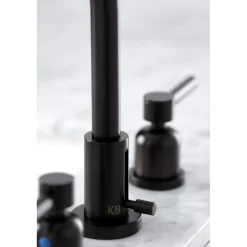Kingston Brass Concord Widespread Bathroom Faucet with Brass Pop-Up