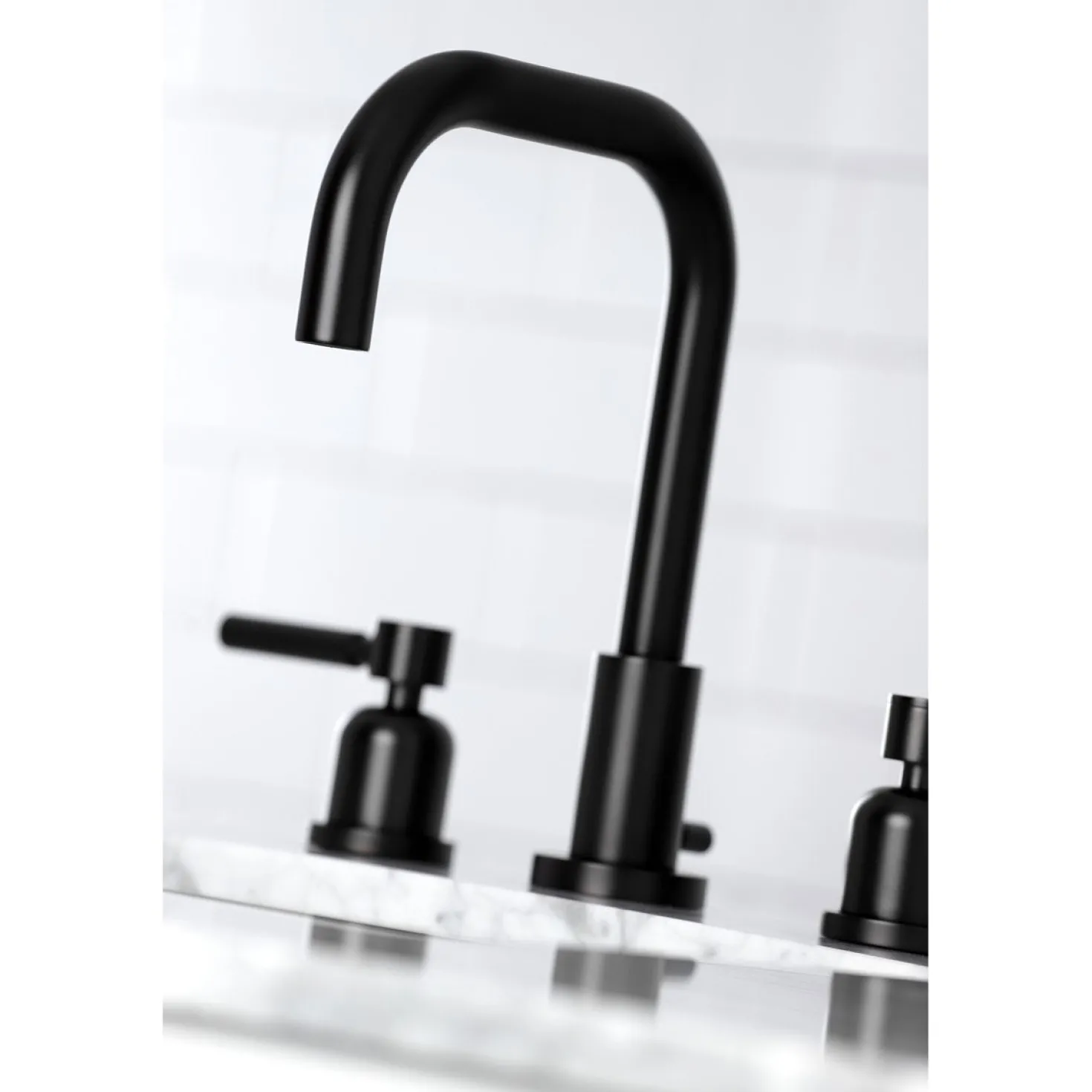 Kingston Brass Concord Widespread Bathroom Faucet with Brass Pop-Up
