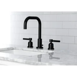 Kingston Brass Concord Widespread Bathroom Faucet with Brass Pop-Up