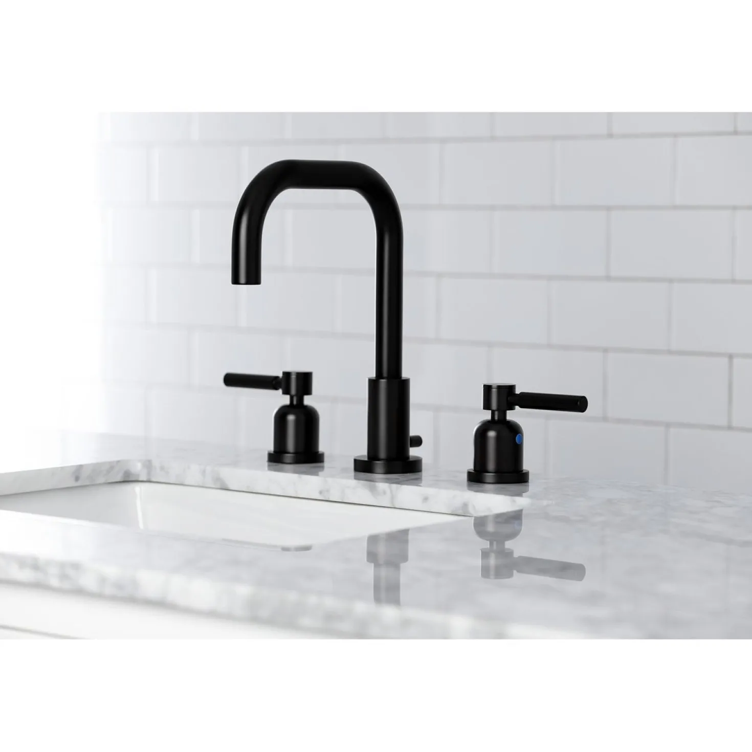 Kingston Brass Concord Widespread Bathroom Faucet with Brass Pop-Up