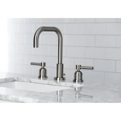 Kingston Brass Concord Widespread Bathroom Faucet with Brass Pop-Up