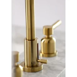 Kingston Brass Concord Widespread Bathroom Faucet with Brass Pop-Up