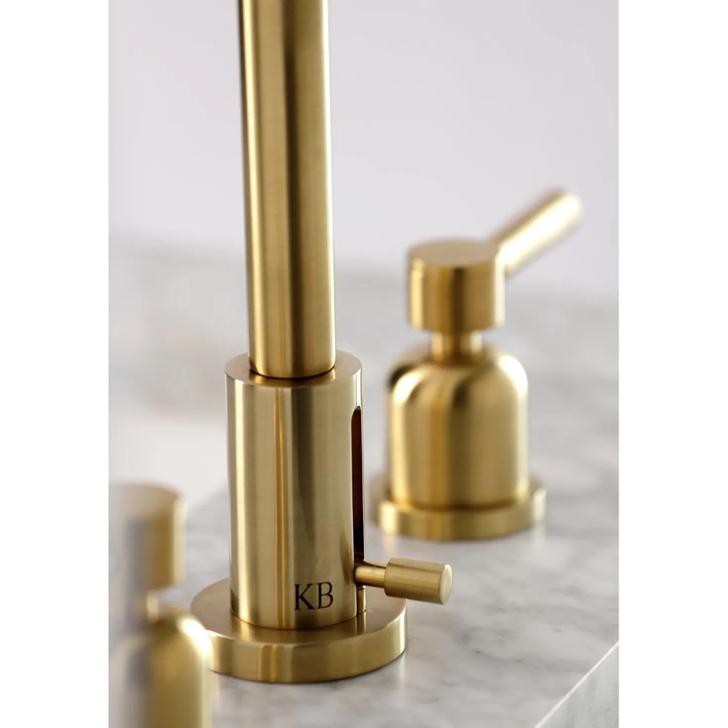Kingston Brass Concord Widespread Bathroom Faucet with Brass Pop-Up