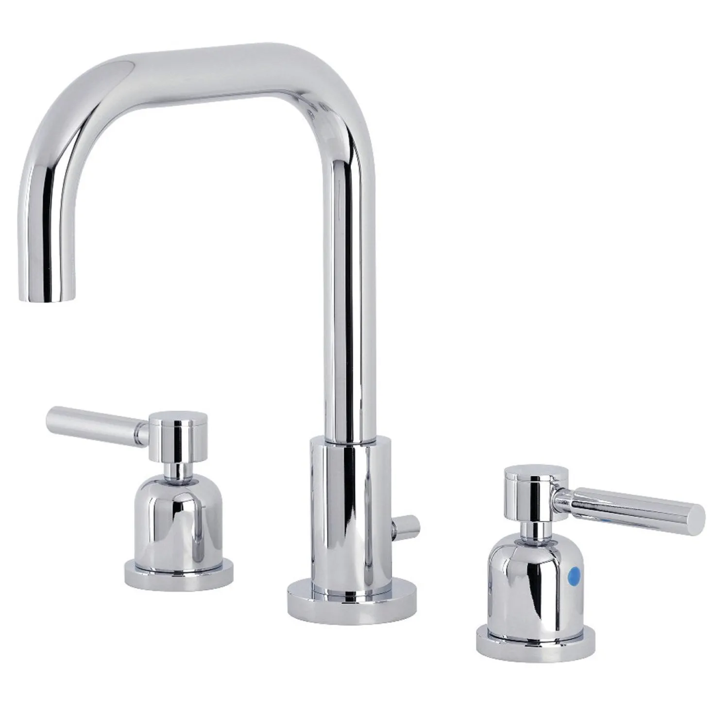 Kingston Brass Concord Widespread Bathroom Faucet with Brass Pop-Up