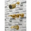 Kingston Brass Concord 7.13" x 14.13" Three-Handle Tub and Shower Faucet