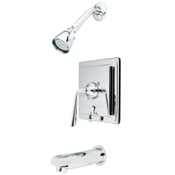 Kingston Brass Contemporary Concord Tub and Shower Faucet with Single Handle