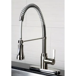 Kingston Brass Continental Gourmetier Single-Handle Pre-Rinse Kitchen Faucet