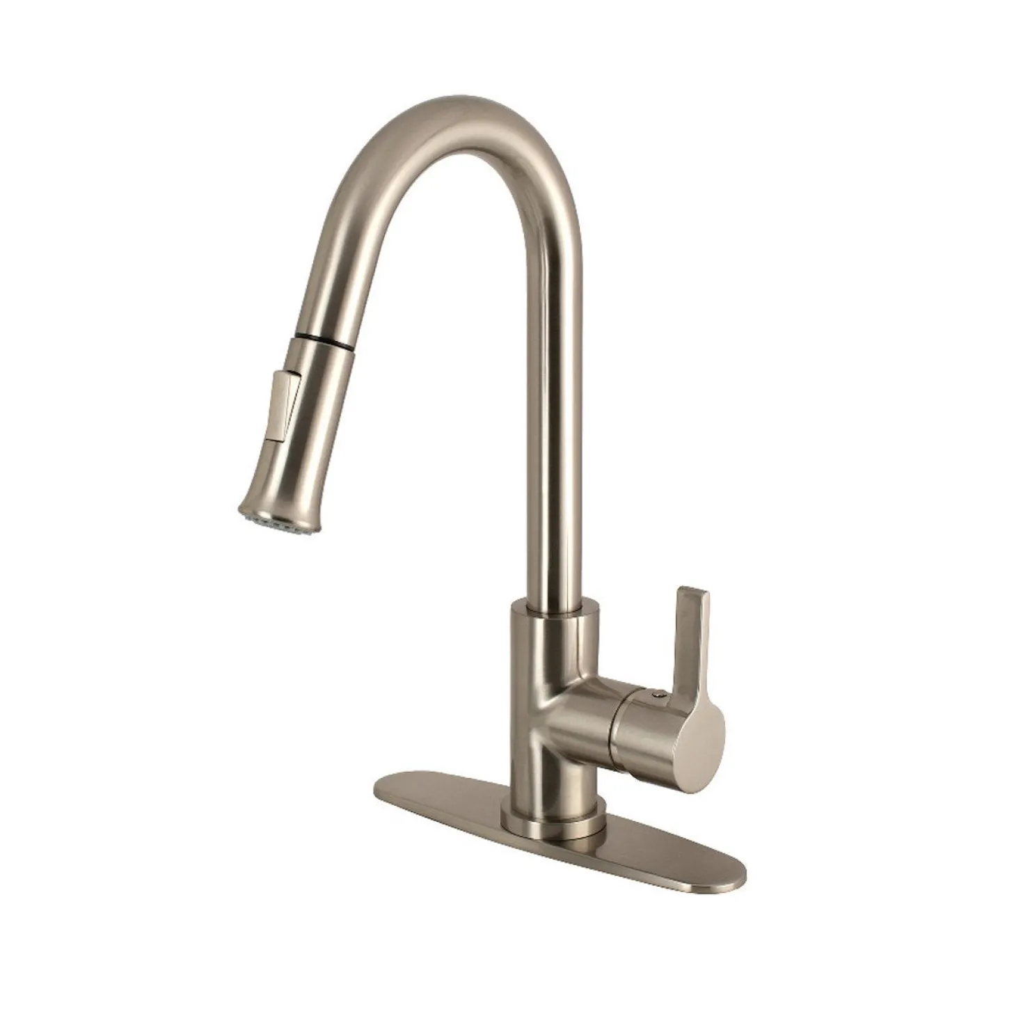Kingston Brass Continental Gourmetier Single-Handle Pull-Down Kitchen Faucet