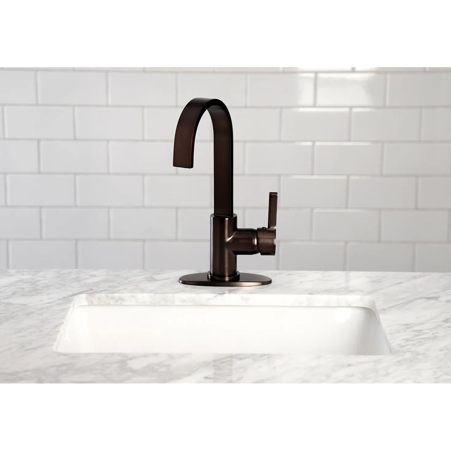 Kingston Brass Continental One-Handle 1-Hole Deck Mounted Bar Faucet