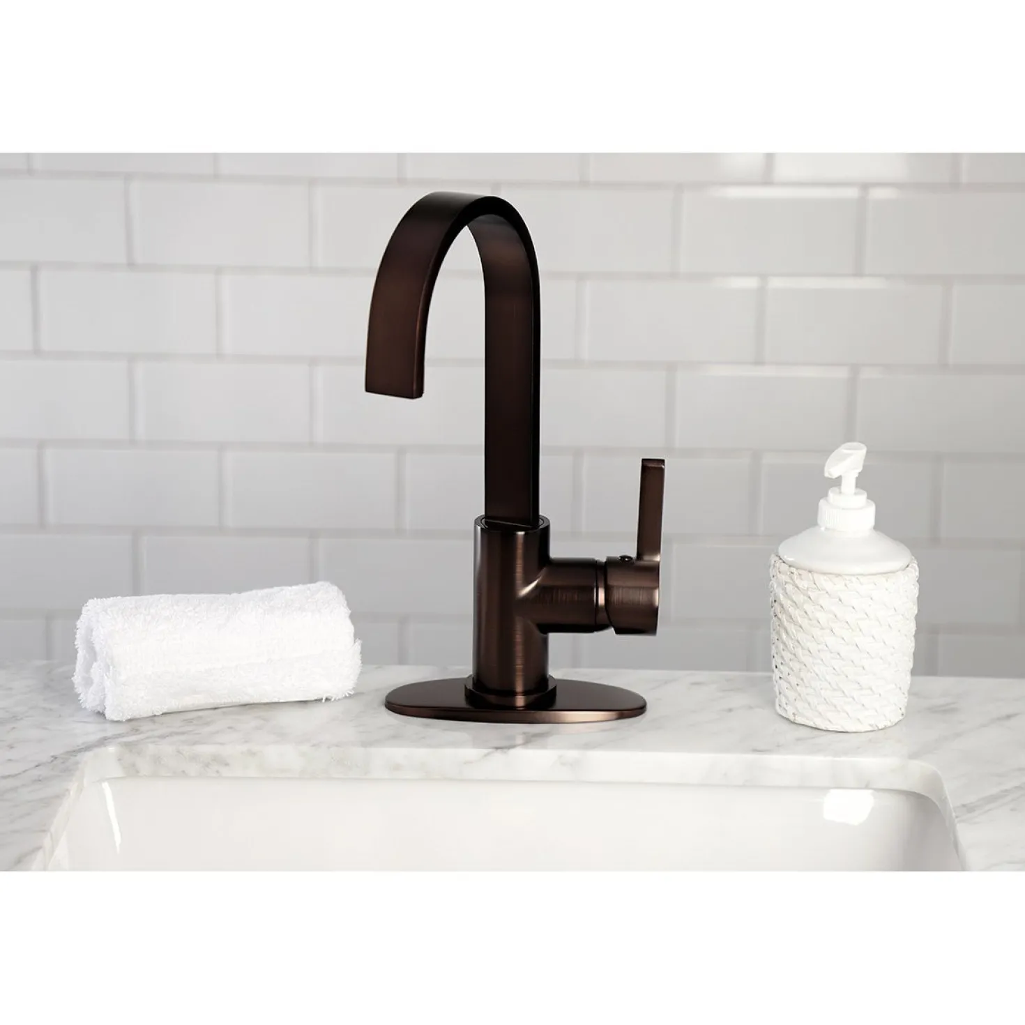 Kingston Brass Continental One-Handle 1-Hole Deck Mounted Bar Faucet