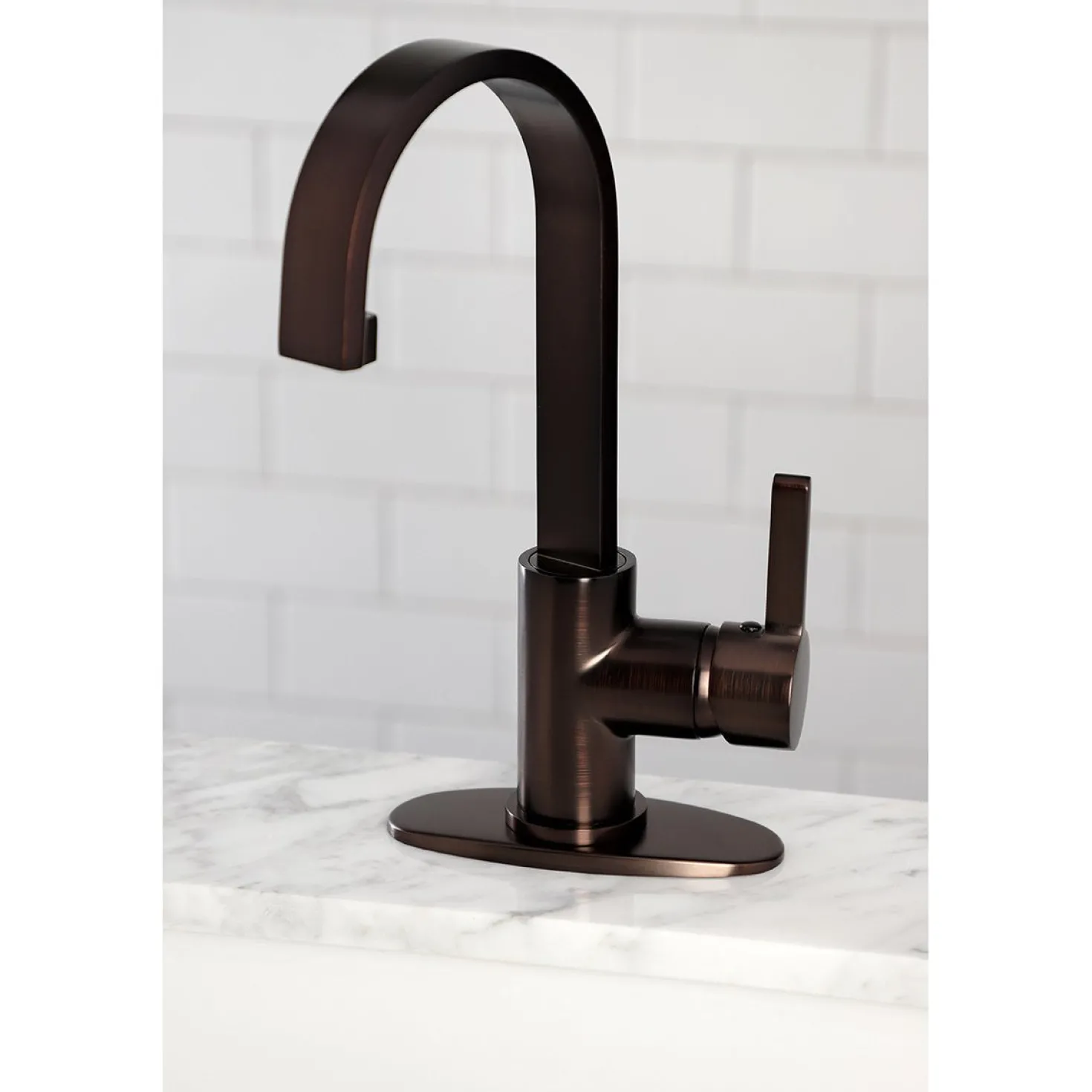Kingston Brass Continental One-Handle 1-Hole Deck Mounted Bar Faucet