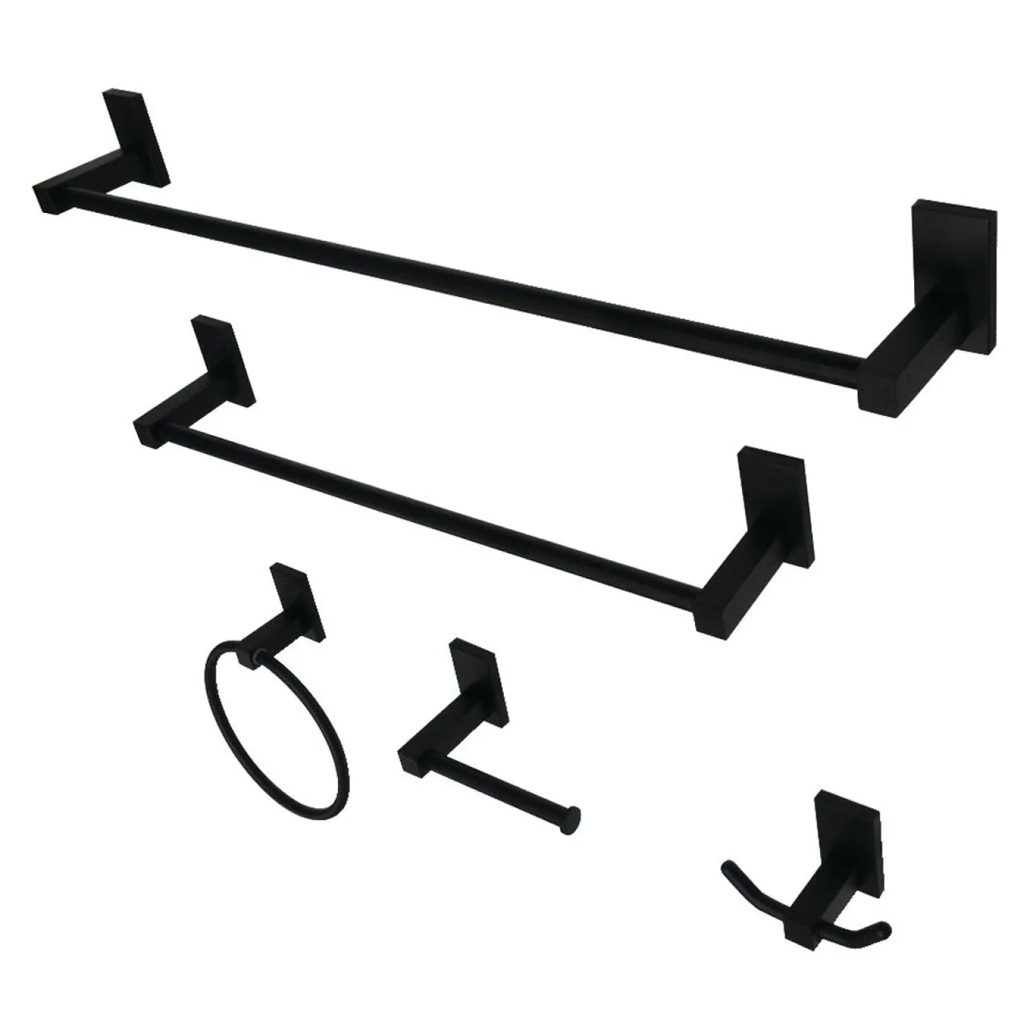 Kingston Brass Continental 5-Piece Bathroom Accessory Set