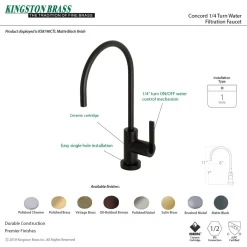 Kingston Brass Continental 1/4 Turn Water Filtration Faucet