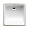 Kingston Brass Cove China Undermount Bathroom Sink with Overflow Hole