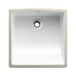 Kingston Brass Cove China Undermount Bathroom Sink with Overflow Hole