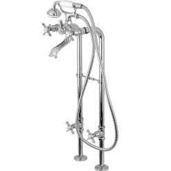 Kingston Brass Cross-Handle Freestanding Tub Faucet Package