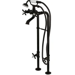 Kingston Brass Cross-Handle Freestanding Tub Faucet Package