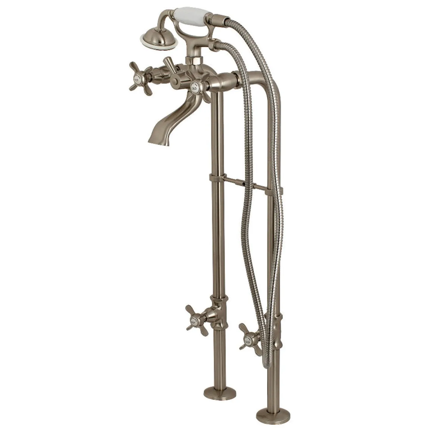 Kingston Brass Cross-Handle Freestanding Tub Faucet Package