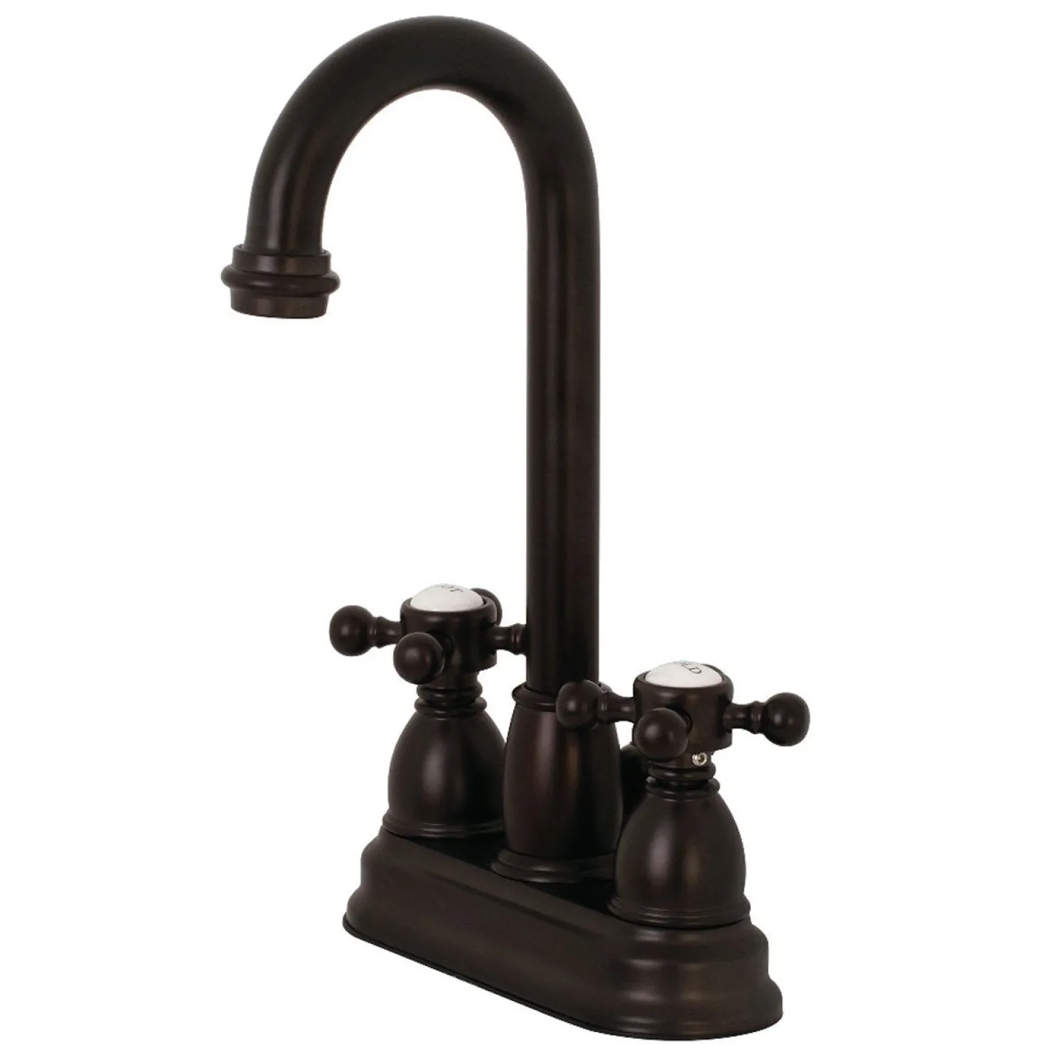 Kingston Brass Cross-Handle 4-Inch Centerset Bathroom Faucet