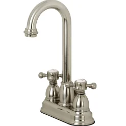 Kingston Brass Cross-Handle 4-Inch Centerset Bathroom Faucet
