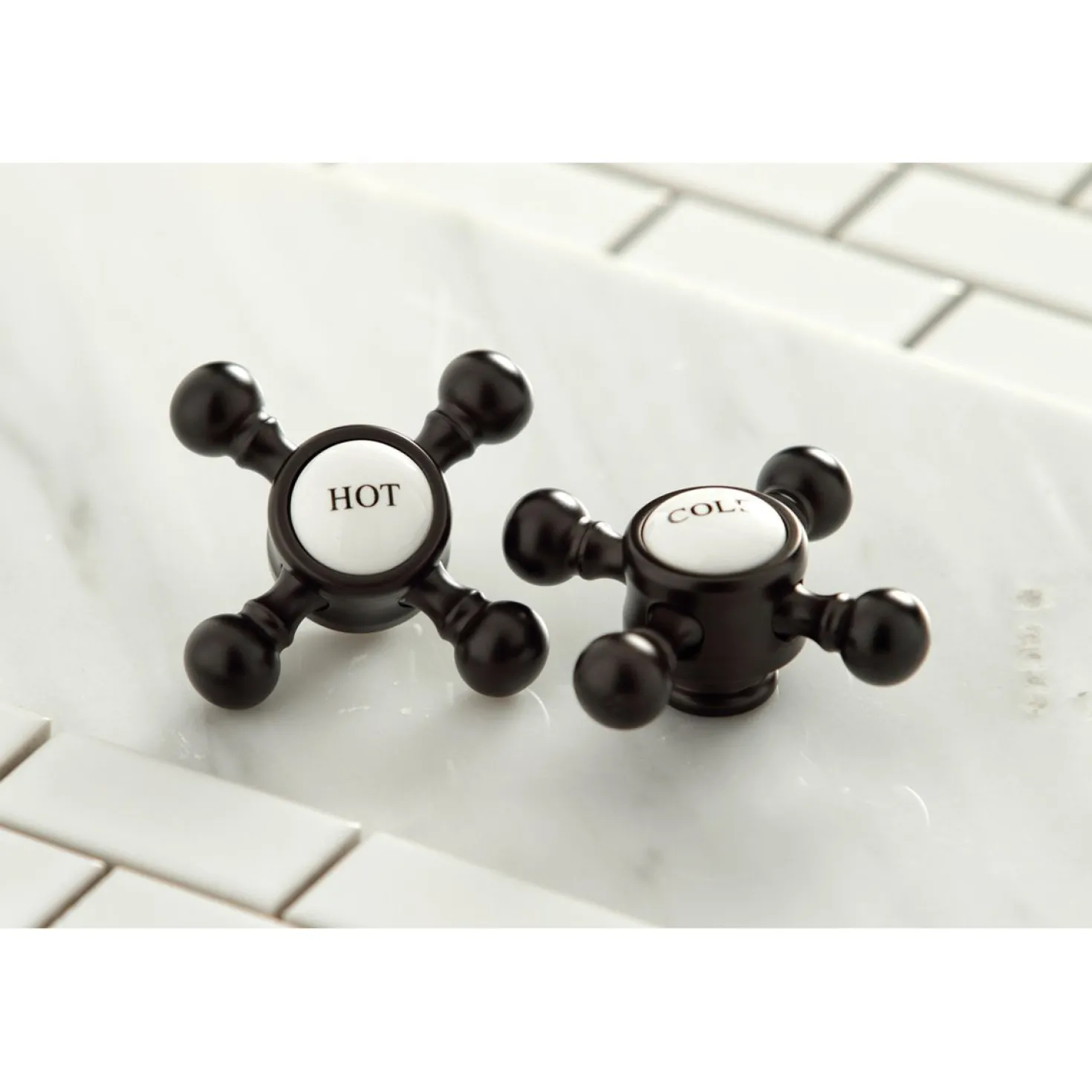 Kingston Brass Cross-Handle 4-Inch Centerset Bathroom Faucet