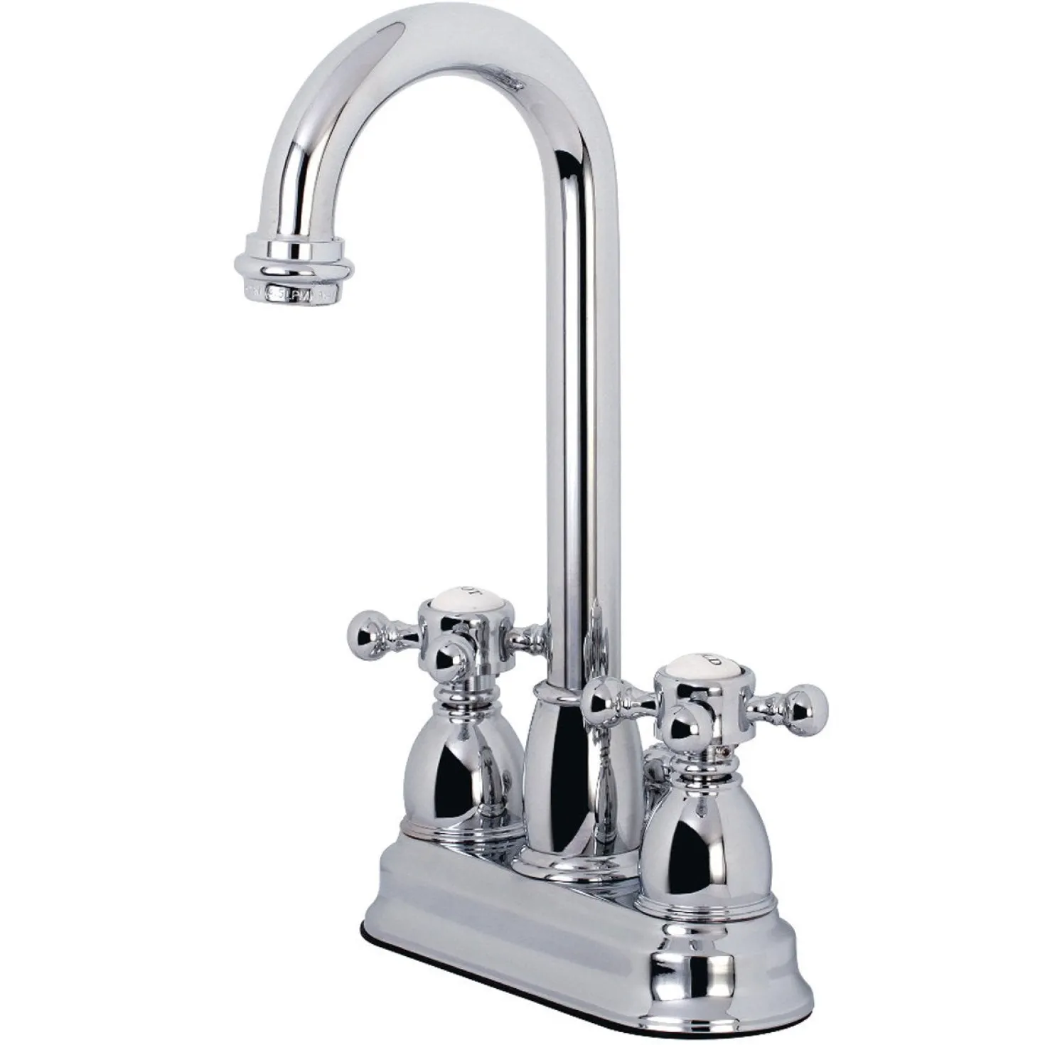 Kingston Brass Cross-Handle 4-Inch Centerset Bathroom Faucet