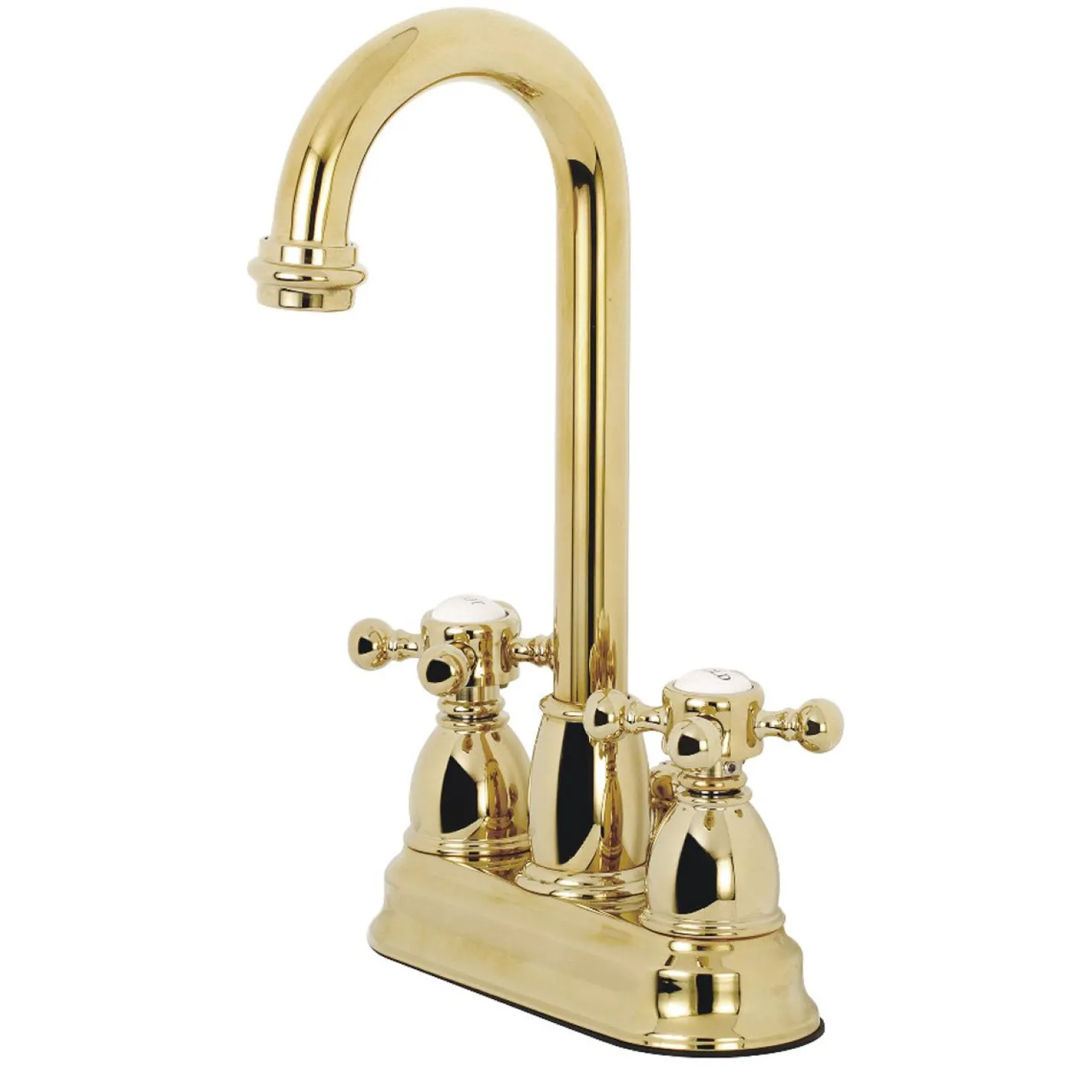 Kingston Brass Cross-Handle 4-Inch Centerset Bathroom Faucet