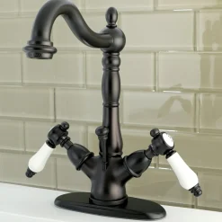 Kingston Brass Deck Mount 4" Centerset Bathroom Faucet