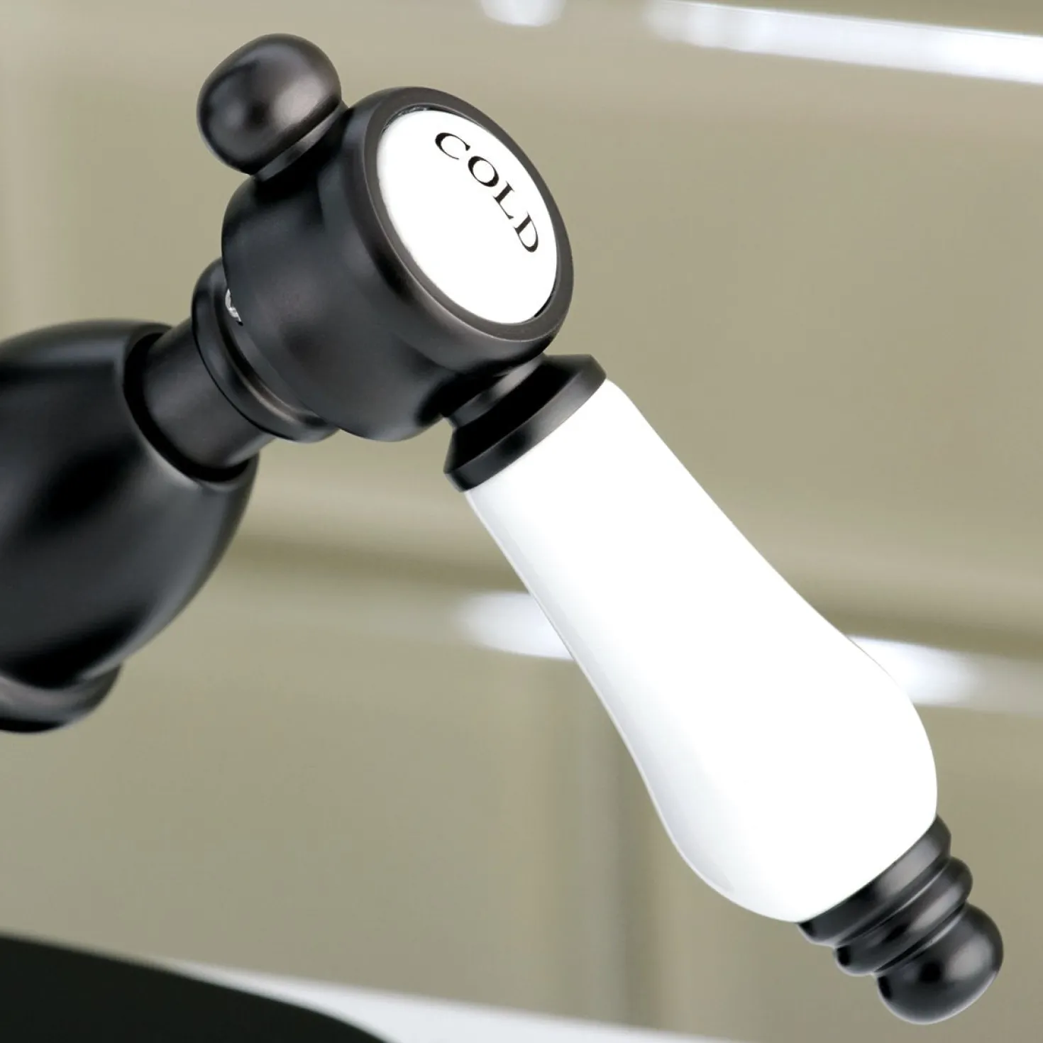 Kingston Brass Deck Mount 4" Centerset Bathroom Faucet