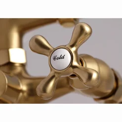 Kingston Brass Deck Mount Clawfoot Tub Faucet with Hand Shower