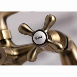 Kingston Brass Deck Mount Clawfoot Tub Faucet with Hand Shower