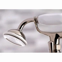 Kingston Brass Deck Mount Clawfoot Tub Faucet with Hand Shower