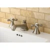 Kingston Brass Deck Mount 2-Handle 8-Inch Widespread Bathroom Faucet