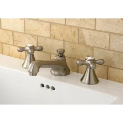 Kingston Brass Deck Mount 2-Handle 8-Inch Widespread Bathroom Faucet